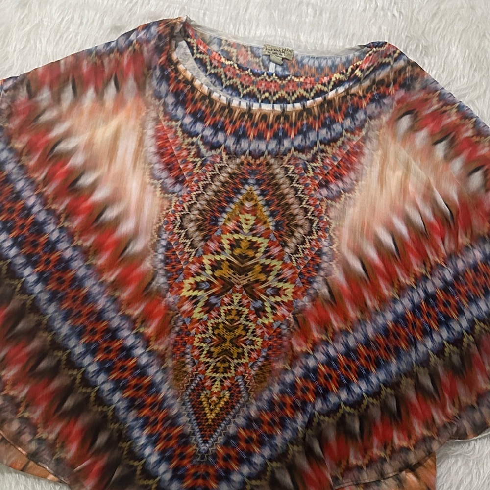 One World Multicolor Patterned Blouse - image 2